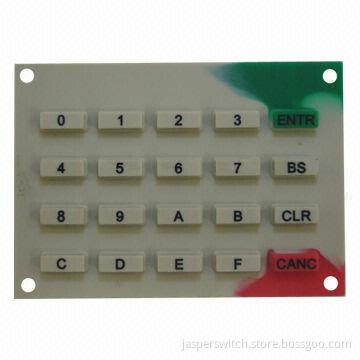 Custom-made rubber keyboards with numbers printing